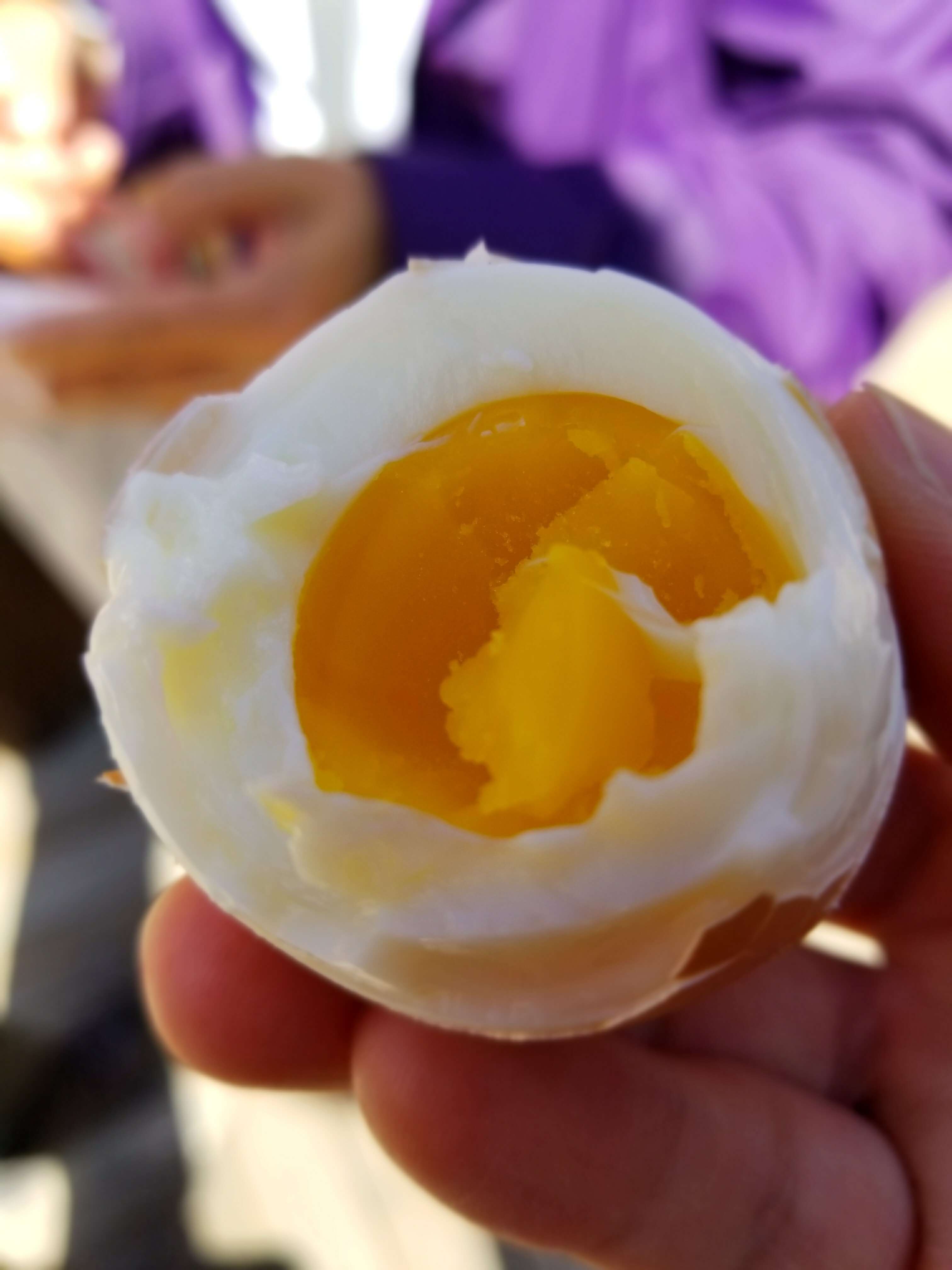 Changbaishan Julong hot springs boiled egg 
