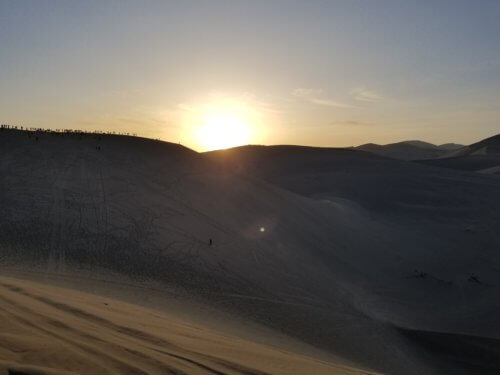 Mingsha Mountain sunrise 