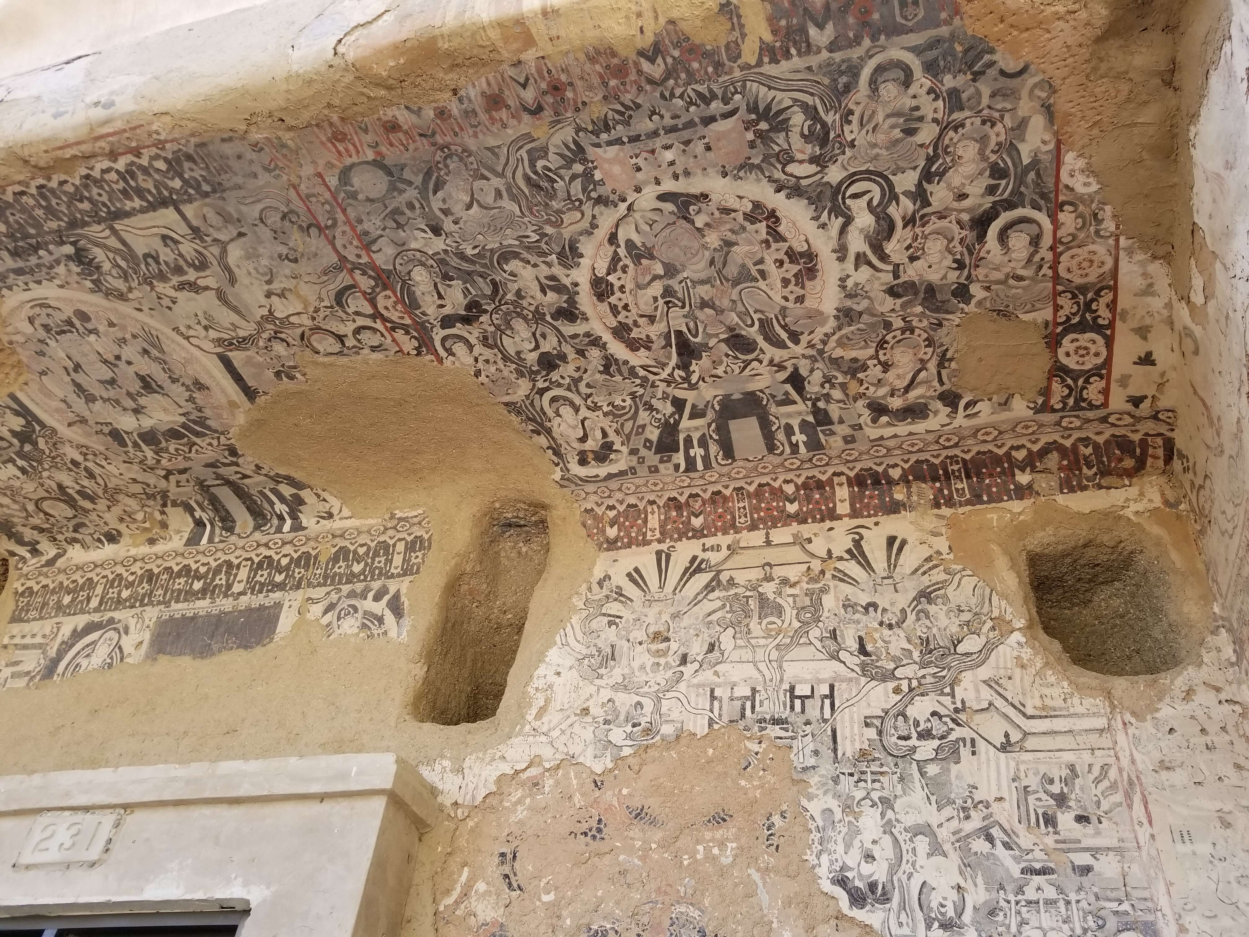 Mogao Caves exterior painting Mogao Caves exterior painting