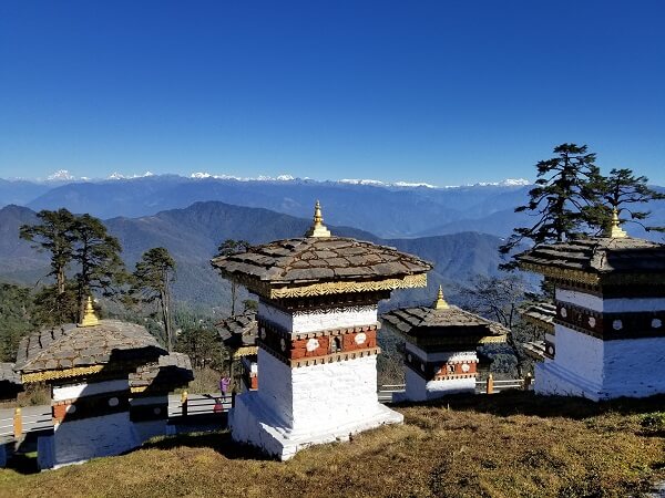 Dochula Pass 108 chortens