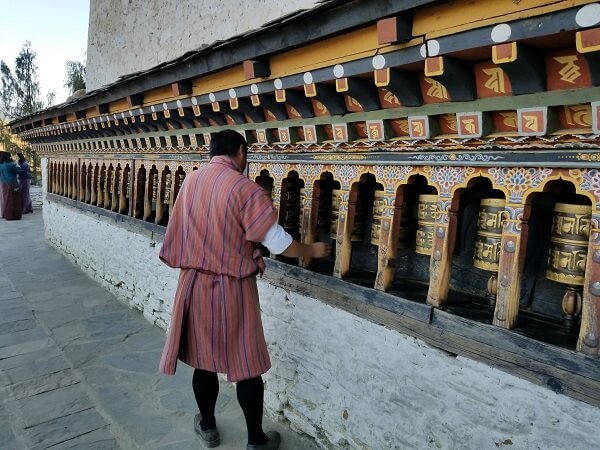 Bhutan prayer wheel