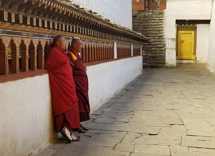 Buddhist monks Bhutan