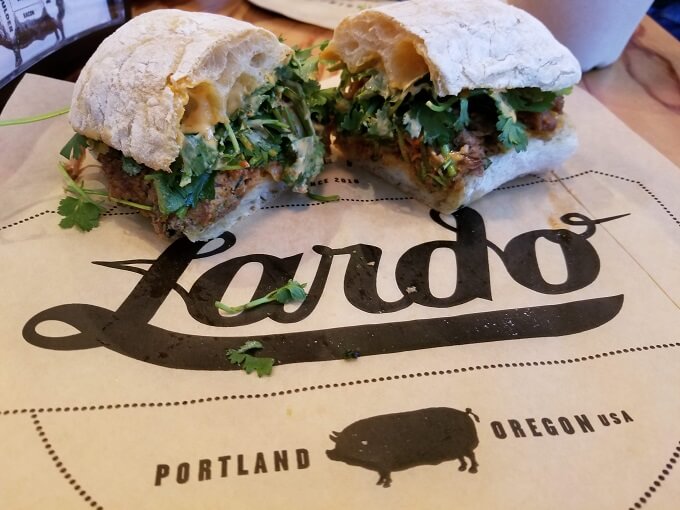 Lardo sandwich
