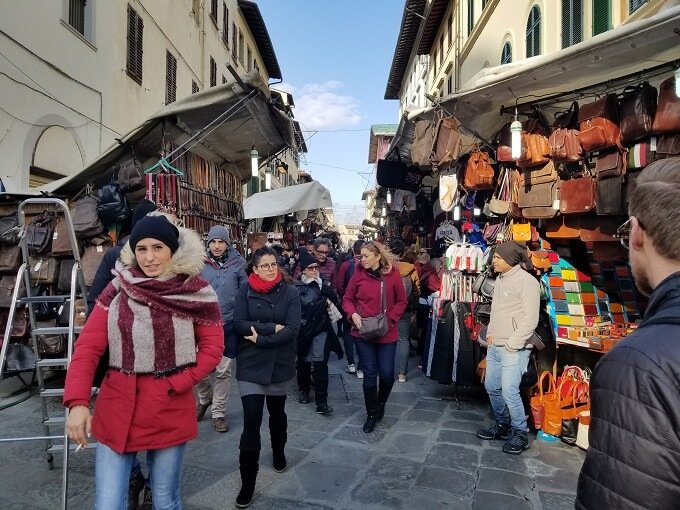 San Lorenzo leather market Florence