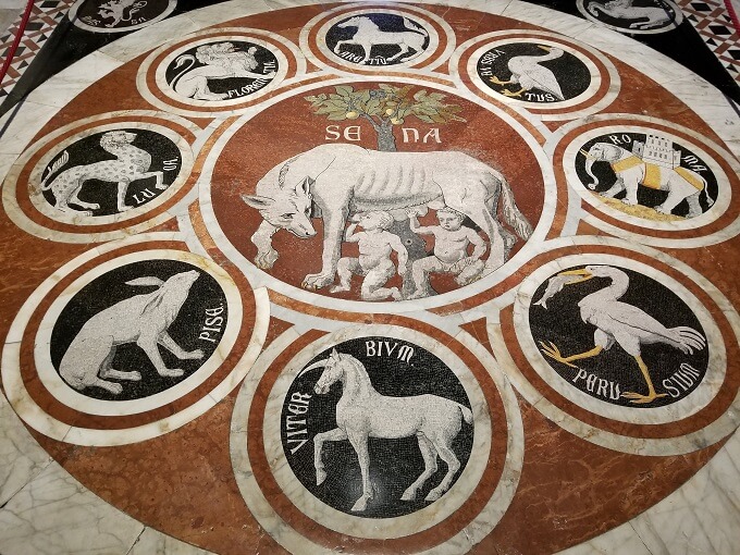 Siena cathedral mosaic flooring