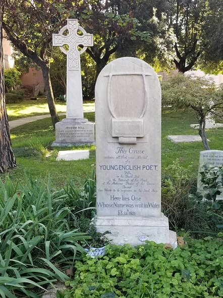 John Keats grave Rome