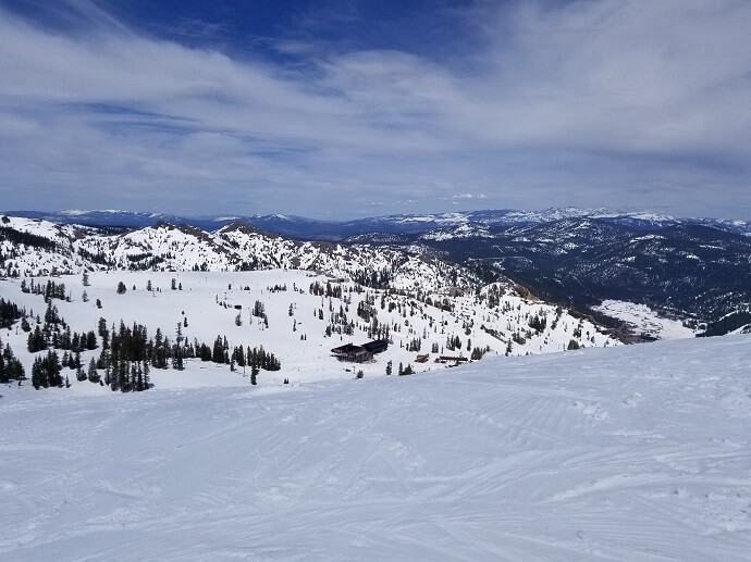 spring skiing no crowds