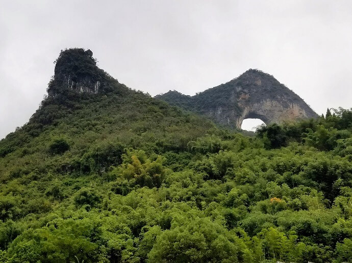 Yangshuo moon hill