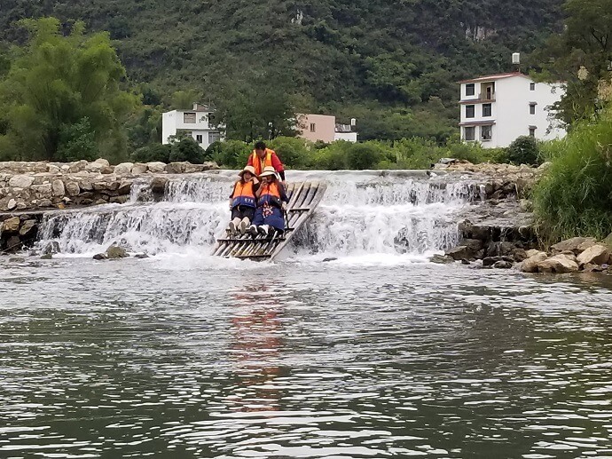 Yulong River waterfall
