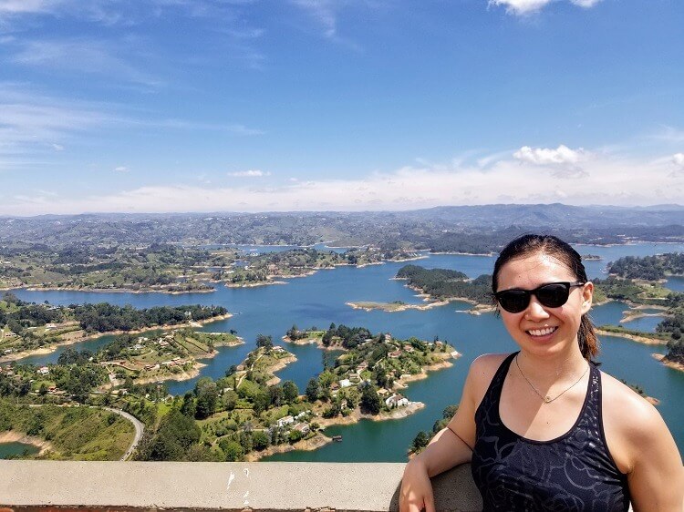 view from La Piedra Guatape